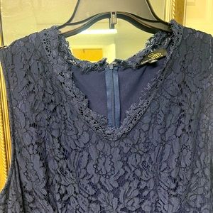 LIKE NEW! Deep Navy LACE dress